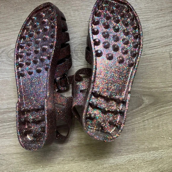 Colorful Glitter Jelly Sandals - Picture 5 of 6